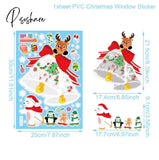 Christmas Window Stickers Decorations For Home Wall Sticker Kids Room Decals Navidad New Year 2023