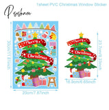 Christmas Window Stickers Decorations For Home Wall Sticker Kids Room Decals Navidad New Year 2023