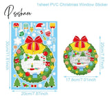 Christmas Window Stickers Decorations For Home Wall Sticker Kids Room Decals Navidad New Year 2023