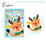 Christmas Window Stickers Decorations For Home Wall Sticker Kids Room Decals Navidad New Year 2023