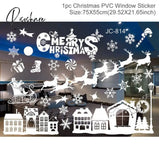 Christmas Window Stickers Merry Decorations For Home Wall Sticker Kids Room Decals New Year 11