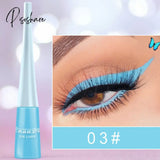 Cmaadu Colorful Liquid Eyeliner Blue Waterproof Long Lasting Diamond Matte Gel Women Makeup