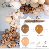 Coffee Brown Balloon Garland Arch Kit Wedding Birthday Party Decor Kids Baloon Baby Shower Globos