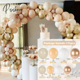 Coffee Brown Balloon Garland Arch Kit Wedding Birthday Party Decor Kids Baloon Baby Shower Globos