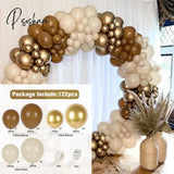 Coffee Brown Balloon Garland Arch Kit Wedding Birthday Party Decor Kids Baloon Baby Shower Globos