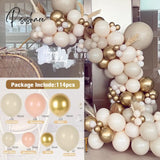 Coffee Brown Balloon Garland Arch Kit Wedding Birthday Party Decor Kids Baloon Baby Shower Globos