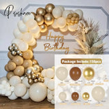 Coffee Brown Balloon Garland Arch Kit Wedding Birthday Party Decor Kids Baloon Baby Shower Globos