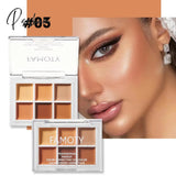 Concealer Palette Long-Lasting Moisturize Cream Bronzer Contouring Brightening Highlighter Face