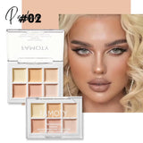 Concealer Palette Long-Lasting Moisturize Cream Bronzer Contouring Brightening Highlighter Face