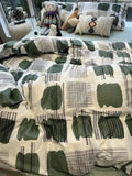 Cotton Aesthetic Duvet Cover Luxury Flowers Men Pattern Bed Comforter Sets Boys Single Twin Hippie