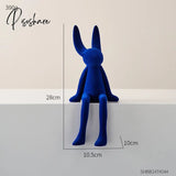 Creative Rabbit Statue Nordic Home Living Room Decoration Kawaii Decor Desk Accessories Miniatures