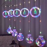 Curtain Led String Lights 8 Modes Christmas Balls Light Decoration Holiday Wedding Fairy Garland