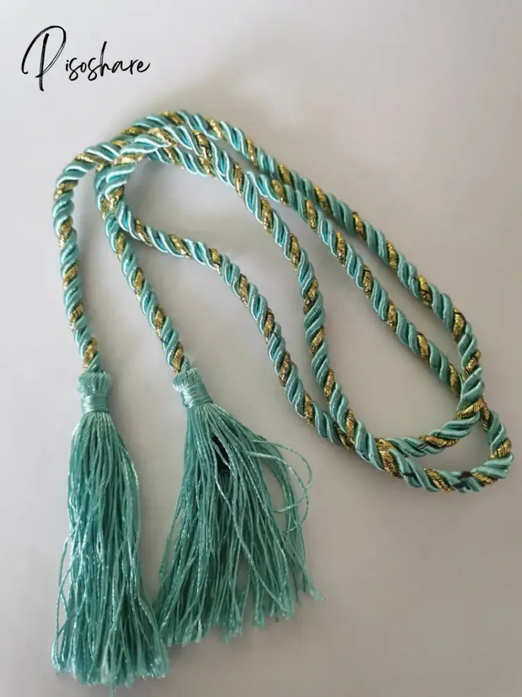 Curtain Tassel Accessories Brushes Curtain Rope Decorative Straps Tassel Pendant 12 Colors Blue-2