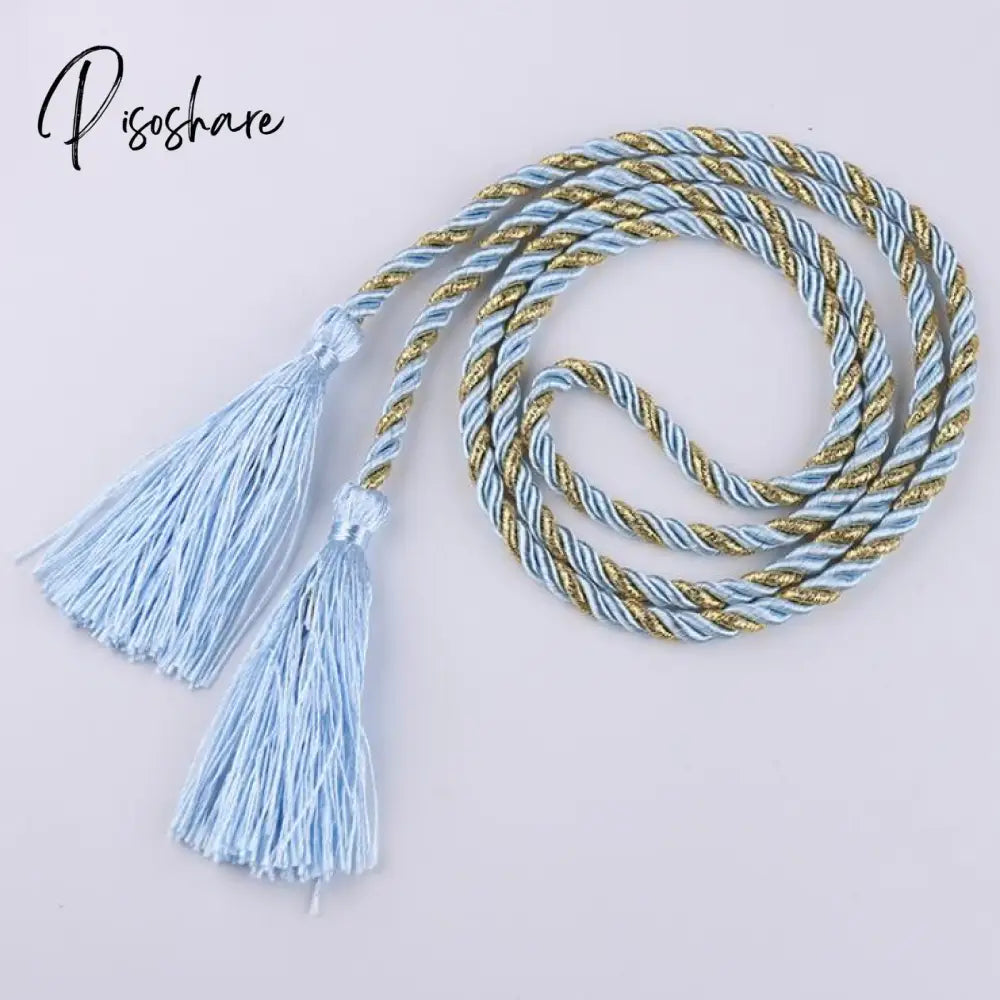 Curtain Tassel Accessories Brushes Curtain Rope Decorative Straps Tassel Pendant 12 Colors Blue
