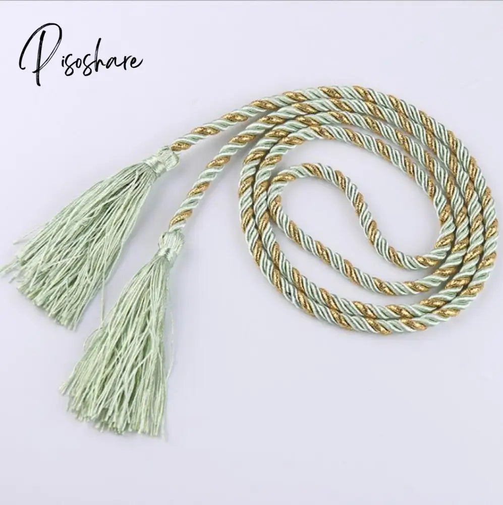 Curtain Tassel Accessories Brushes Curtain Rope Decorative Straps Tassel Pendant 12 Colors Green