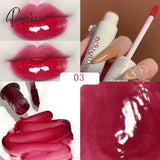 Cute Mirror Lipstick Makeup Matte Texture Waterproof Long Lasting Sweat Resistant Rich Color Silky