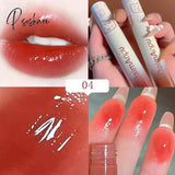 Cute Mirror Lipstick Makeup Matte Texture Waterproof Long Lasting Sweat Resistant Rich Color Silky