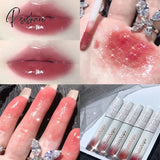 Cute Mirror Lipstick Makeup Matte Texture Waterproof Long Lasting Sweat Resistant Rich Color Silky