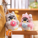 Cute Penguin Doll Keys Keychain Girls Cartoon Car Keyring Kawaii Women Bag Accessories Creative