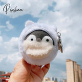 Cute Penguin Doll Keys Keychain Girls Cartoon Car Keyring Kawaii Women Bag Accessories Creative