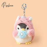 Cute Penguin Doll Keys Keychain Girls Cartoon Car Keyring Kawaii Women Bag Accessories Creative