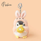 Cute Penguin Doll Keys Keychain Girls Cartoon Car Keyring Kawaii Women Bag Accessories Creative