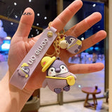 Cute Penguin Doll Keys Keychain Girls Cartoon Car Keyring Kawaii Women Bag Accessories Creative