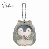 Cute Penguin Doll Keys Keychain Girls Cartoon Car Keyring Kawaii Women Bag Accessories Creative