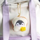 Cute Penguin Doll Keys Keychain Girls Cartoon Car Keyring Kawaii Women Bag Accessories Creative