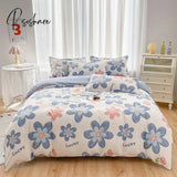 Cute Rabbit Pattern 100% Cotton Bedding Set Small Fresh Style Skin Friendly Duvetcover&2Pcs