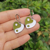 Cute Round Similing Face Huggies Hoop Earrings For Women Fashion Girls Multicolor Enamel Hanging