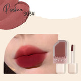 Cute Velvet Matte Lip Gloss Whitening Waterproof Long-Lasting Mud Ice Cream Lipstick For Women