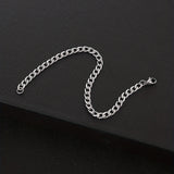 1pc Men's Minimalist Stainless Steel Chain Bracelet Hip Hop Jewelry