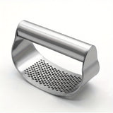 [1 Stainless Steel Garlic Press] 1pc, Garlic Press, Stainless Steel Garlic Press, Rocker Metal Garlic Mincer, Washable Garlic Crusher, Kitchen Garlic Chopper, Garlic Masher, Kitchen Stuff, Kitchen Gadgets Kitchen Accessories