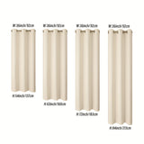 2 Panels Blackout Curtains Heat Insulation Curtain Panels With Coated Insulation Lining Suitable For Living Room, Bedroom, Kitchen, Bathroom, Home Decor, Room Decor