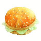 [Soft Machine Washable Burger Cushion] Classic Burger Shaped Cushion - Soft, Machine Washable Office Chair Cushion & Sofa Cushion, Idea Gift for Friends and Family
