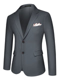 3-Piece Mens Solid Color Suit Set - Classic Lapel Blazer Jacket, Vest, and Pants - Perfect for Wedding Banquet, Business Casual Events, and Formal Occasions - High-Quality Polyester Blend, Regular Fit, and Multiple Pockets