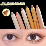 Diamond Glitter Eyeshadow Liner Pencil Eye Makeup Highlighter Waterproof Matte Pink Silkworm