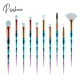 Diamond Makeup Brushes Set Beauty Make Up Brush Tool Cosmetic Powder Foundation Blending Eye Shadow