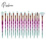 Diamond Makeup Brushes Set Beauty Make Up Brush Tool Cosmetic Powder Foundation Blending Eye Shadow