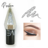 Diamond Shiny Liquid Eyeliner Pearlescent Waterproof Silver Rose Gold Glitter Sequins Eye Shadow