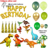 Dinosaur Party Supplies Little Dino Theme Decorations Banner Balloon Set For Kids Boy 1St Birthday