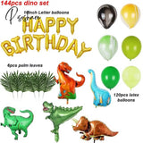 Dinosaur Party Supplies Little Dino Theme Decorations Banner Balloon Set For Kids Boy 1St Birthday