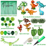 Dinosaur Party Supplies Little Dino Theme Decorations Banner Balloon Set For Kids Boy 1St Birthday