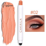 Double Head Eye Shadow Stick Waterproof Cosmetic Eyeshadow Pen Highlighter Cream Pencil For Women