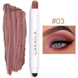 Double Head Eye Shadow Stick Waterproof Cosmetic Eyeshadow Pen Highlighter Cream Pencil For Women