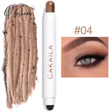 Double Head Eye Shadow Stick Waterproof Cosmetic Eyeshadow Pen Highlighter Cream Pencil For Women