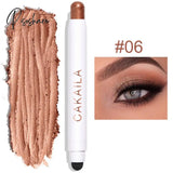 Double Head Eye Shadow Stick Waterproof Cosmetic Eyeshadow Pen Highlighter Cream Pencil For Women