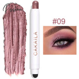 Double Head Eye Shadow Stick Waterproof Cosmetic Eyeshadow Pen Highlighter Cream Pencil For Women