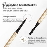 Double Head Eyebrow Pencil Long Lasting Waterproof 5 Colors Eye Brow Pen Tint Mascara Enhance